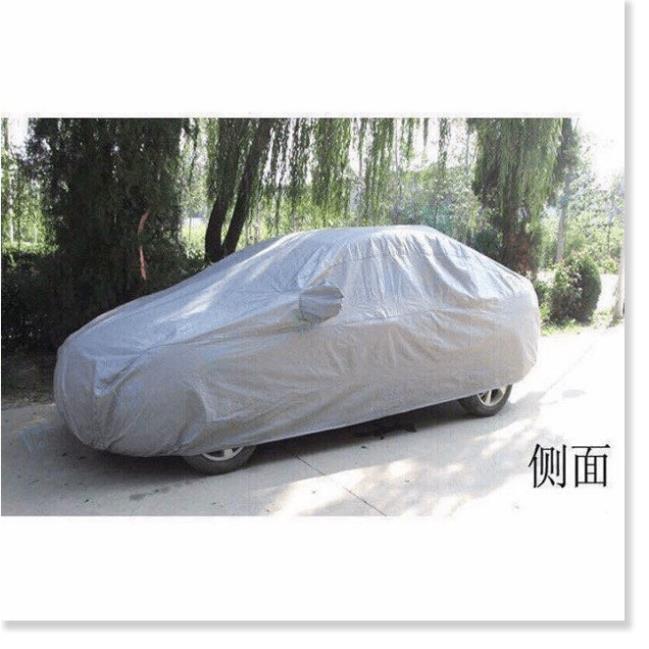 Bạt phủ xe ô tô 2 lớp tráng bạc cao cấp