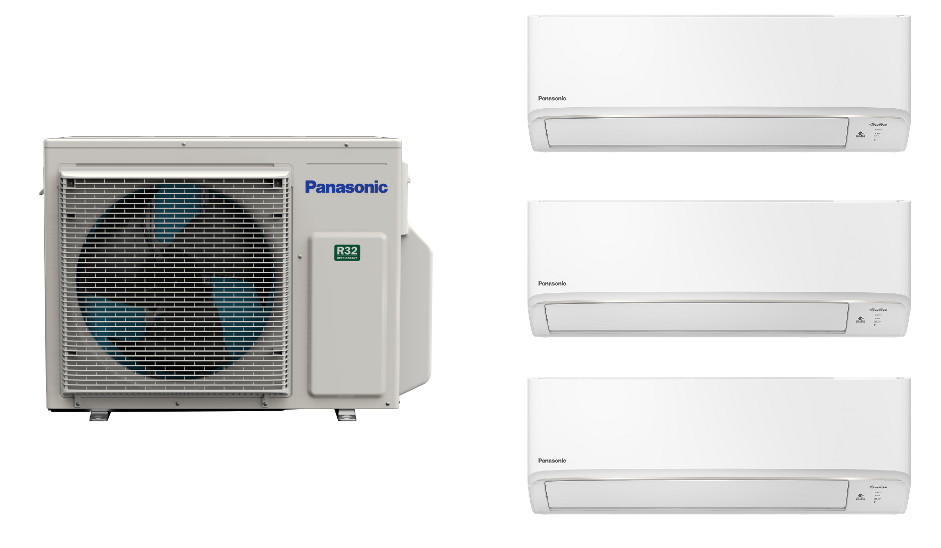 Hệ Thống Máy Lạnh Multi Split Panasonic Inverter Combo Công suất 3HP + 03 dàn lạnh 1.0HP - Hàng Chính Hãng