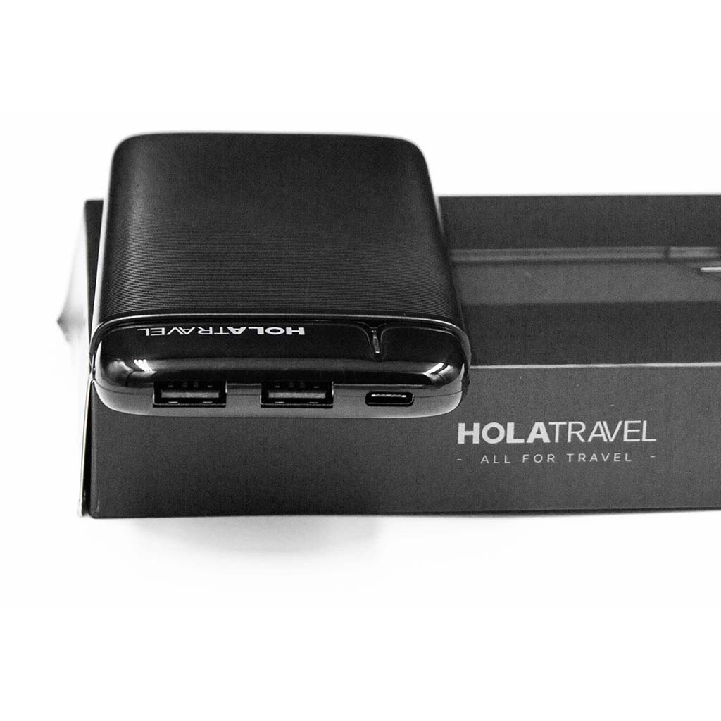 Pin Sạc Dự Phòng HolaTravel PowerGo Li-Polymer 10000 mAh 2 Cổng Vào Type-C MicroUSB - Hàng Chính Hãng