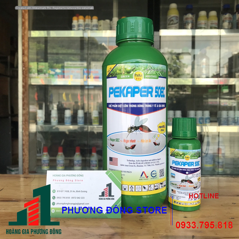 Thuốc diệt muỗi và côn trùng PEKAPER 50EC-1 lít