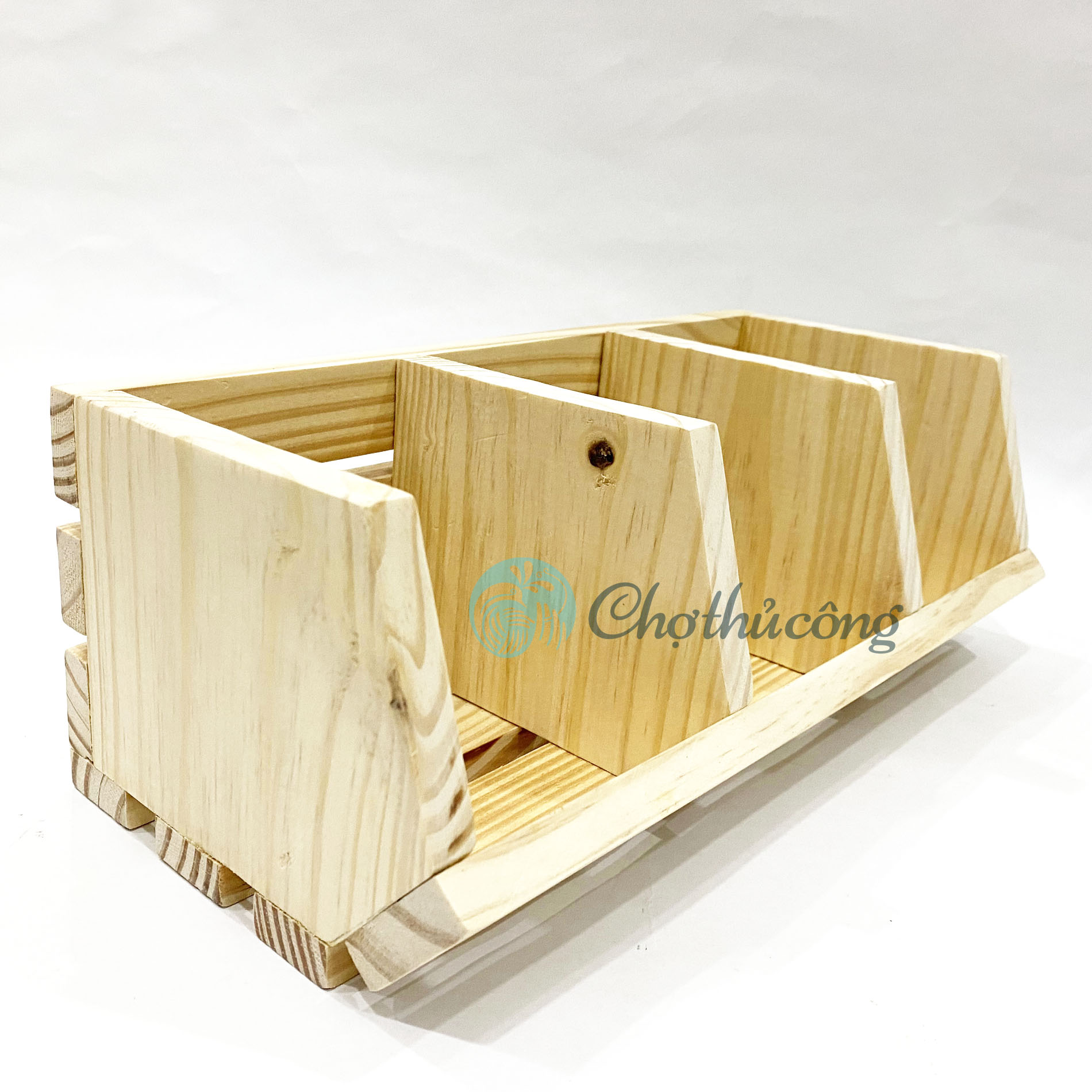 Thùng gỗ pallet làm hộp đựng trái cây, kệ đựng rau củ - giá để đồ nhà bếp, khay gỗ decor bằng gỗ thông tự nhiên