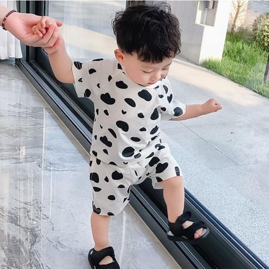 Bộ Cộc Tay Cho Bé Bộ Minky Mom Cộc Tay Chất Cotton 100% siêu mềm mịn thoáng mát