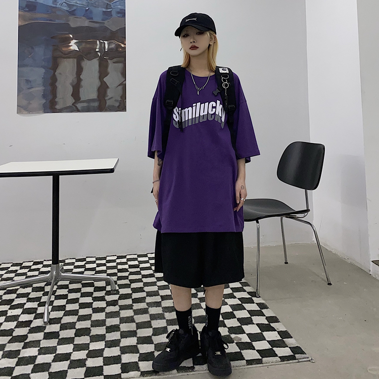 Áo phông tay lỡ unisex Yinxx, áo thun phom rộng nam nữ oversize ATL185