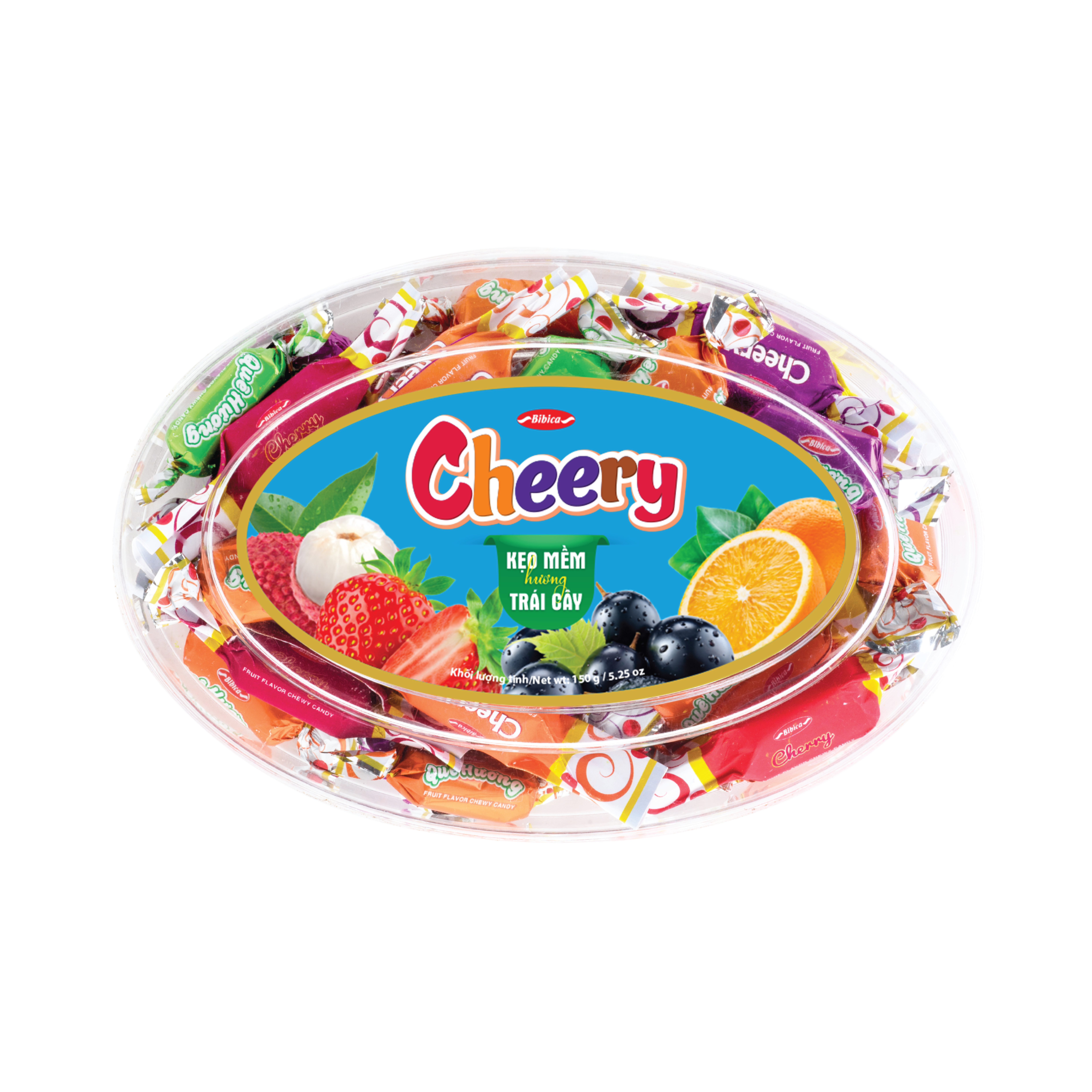 Kẹo mềm Cheery Oval Bibica 150g