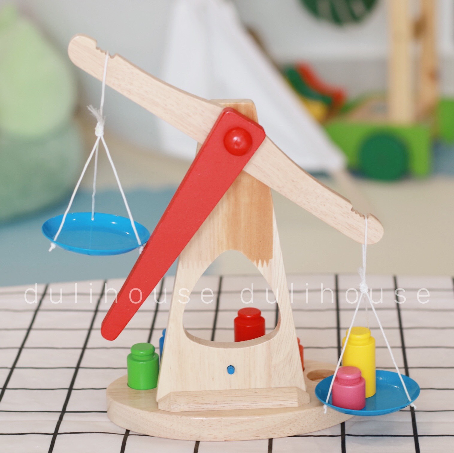 Đồ chơi gỗ - Cân thăng bằng thông minh – Giúp bé phát triển khái niệm về cân bằng, rèn luyện kỹ năng vận động sáng tạo và nhận biết màu sắc – Hàng chính hãng Sản xuất tại Việt Nam