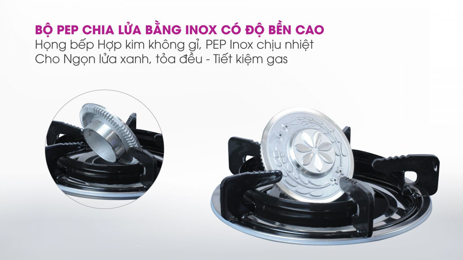 Bếp gas dương Mutosi MG-38B - Công nghệ nhật bản - Hàng chính hãng