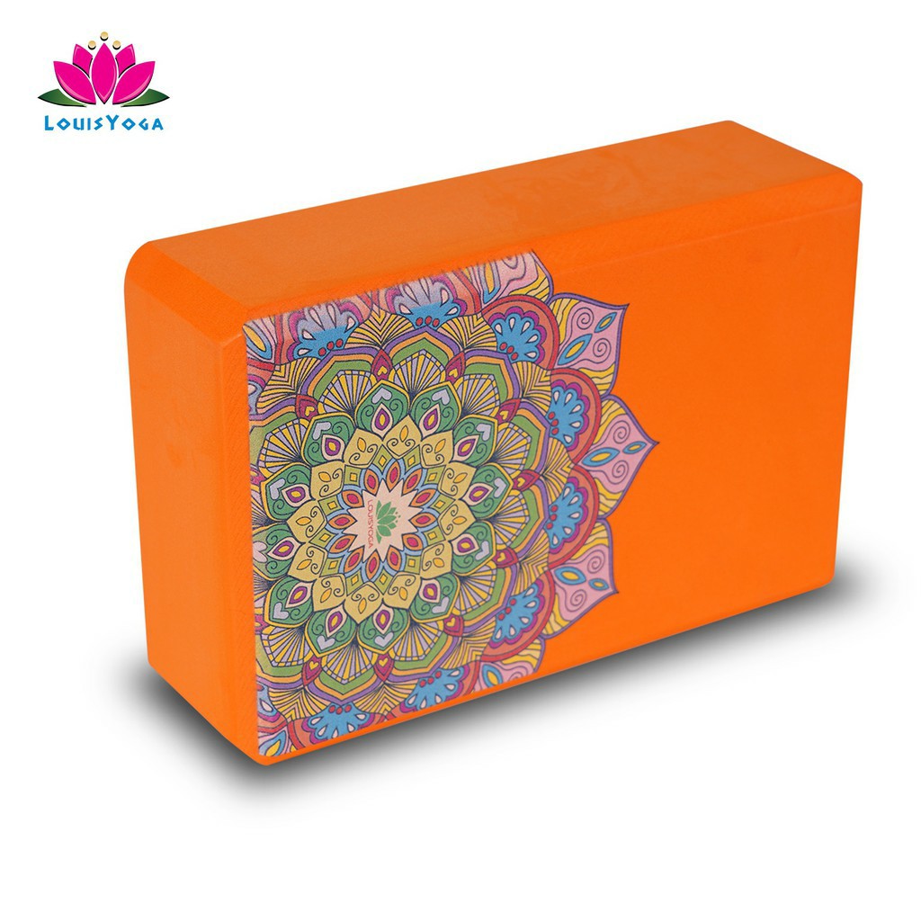 Gạch tập yoga sắc Madala Kích thước: 23x15x7.6cm. Trọng lượng 200g