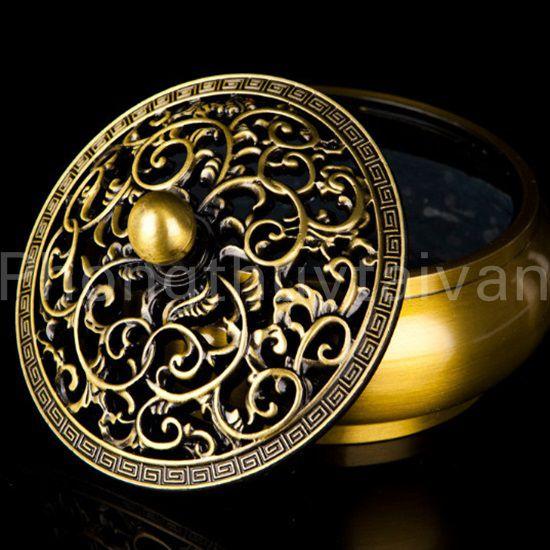 Lư xông trầm giả ĐỒNG 9.5cm*7.2cm*5.8cm - thờ cúng, phong thủy.