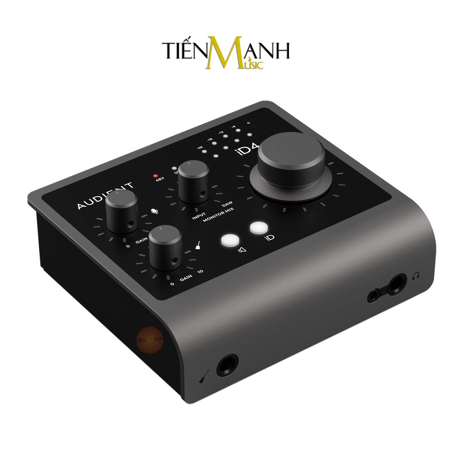 Soundcard Audient iD4 MK2 - Sound Card Bộ Thu Âm Thanh và Livestream MKII Audio Interface Hàng Chính Hãng - Kèm Móng Gẩy DreamMaker