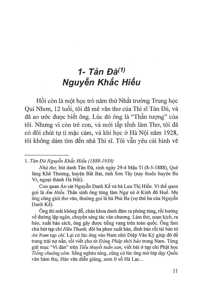 Văn Thi Sĩ Tiền Chiến