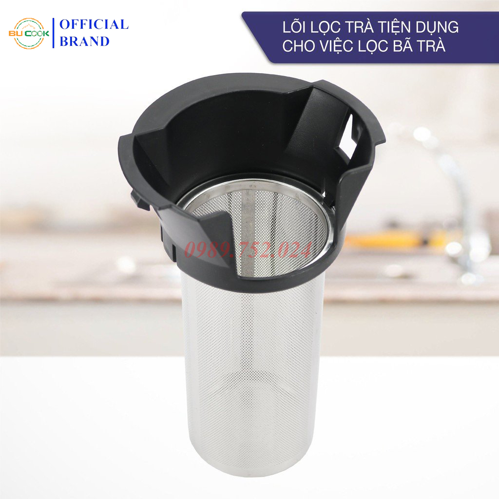 Ấm Siêu Tốc Bình Siêu Tốc Thủy Tinh Của Đức BUCOOK BNP0521 Dung Tích 1.8L - Hàng Chính Hãng Bảo Hành 24 Tháng