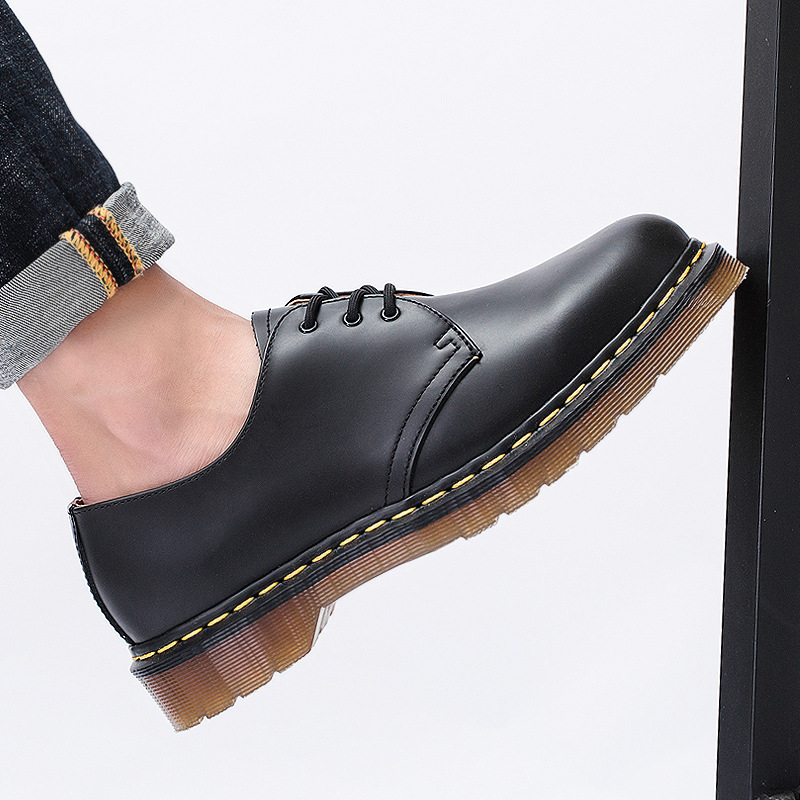 Giày tây công sở, giày đốc martin cỡ lớn 45-46 cho nam cao to chân ú bè. Big size Dr.Martens 1461 for wide feet - GT217