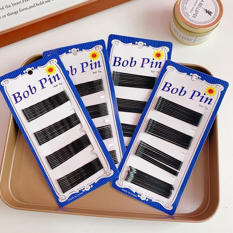 Kẹp tăm đen tiện dụng Ulzzang Bob pin