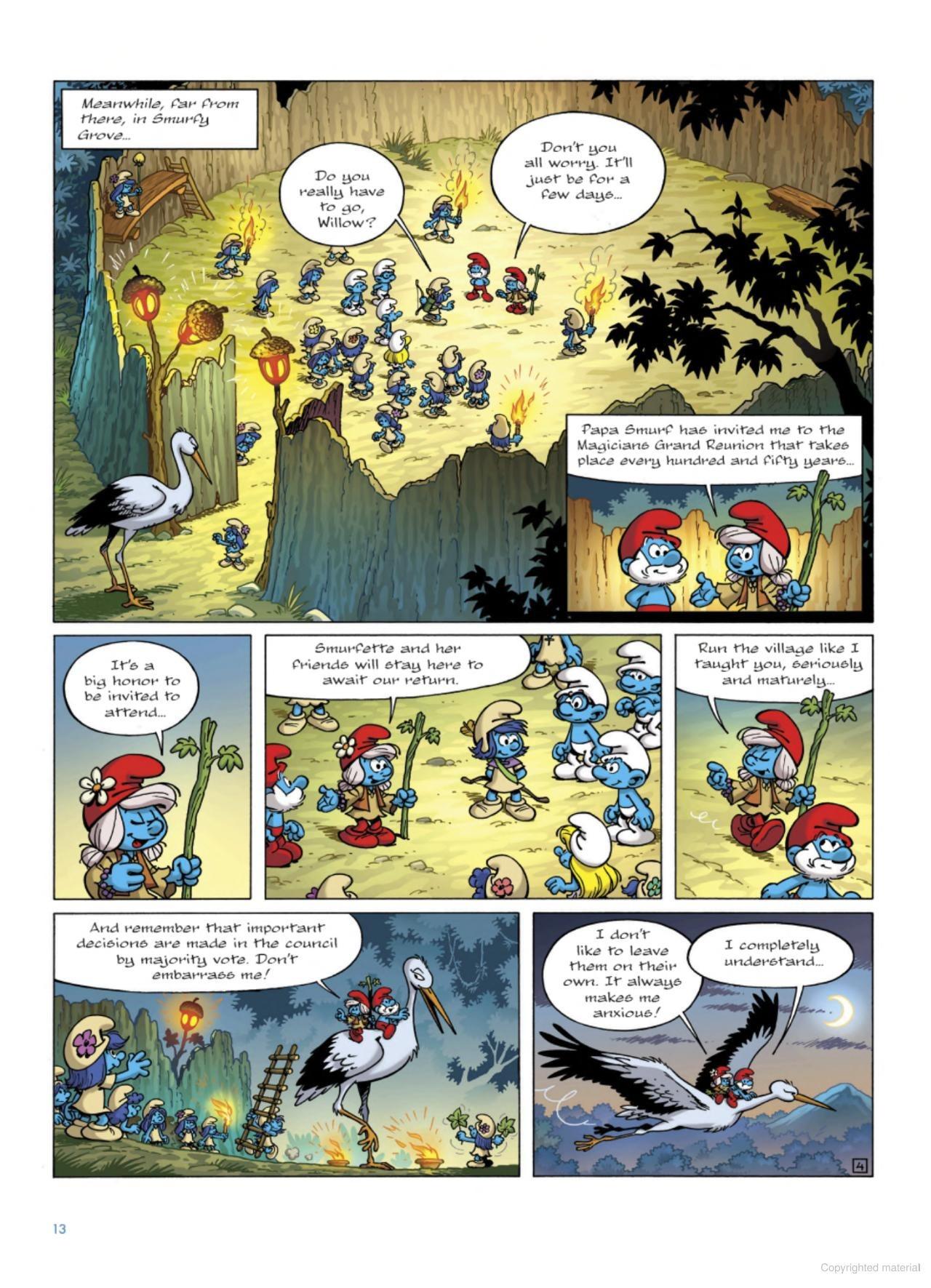 Sách ngoại văn: The Smurfs Village Vol. 3 - The Crow In Smurfy Grove