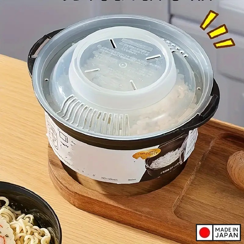 Hộp nấu cơm trong lò vi sóng Sanada 860ml - Hàng nội địa Nhật Bản nhập khẩu chính hãng