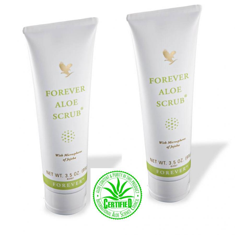 Combo 2 tuýp sữa rửa mặt và toàn thân hạt cát giúp tẩy tế bào chếtForever Aloe Scrub (#238) (99gr/tuýp)