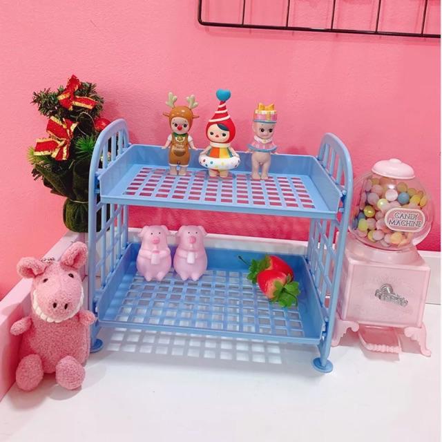 KỆ NHỰA MINI 2 TẦNG ĐỰNG ĐỒ ĐA NĂNG SIÊU XINH, TIẾT KIỆM KHÔNG GIAN , CHẤT LIỆU NHỰA CAO CẤP