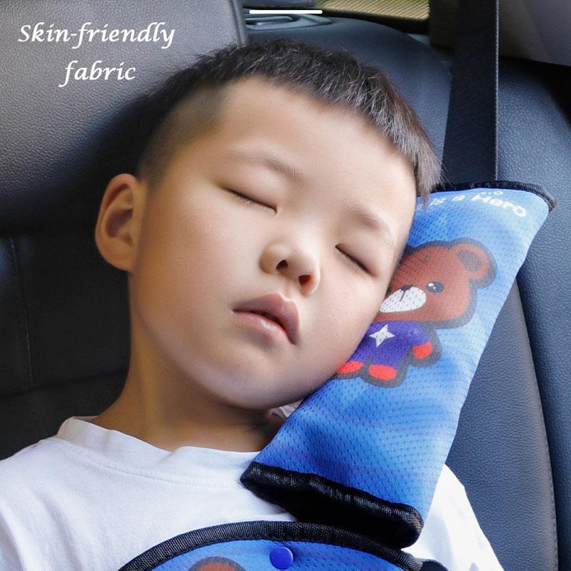 Dây Đai An Toàn Tam Giác Giữ An Toàn Xe Hơi Bao Da Đeo Vai Hoạt Hình Dễ Thương Thắt Lưng Tam Giác Con Trẻ Em Xe Nội Bộ Phụ Kiện