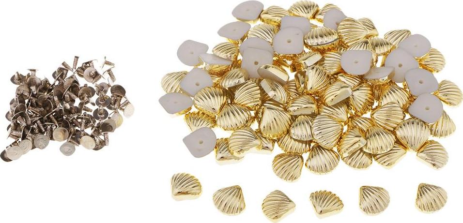 100 Bộ Vỏ Nhựa Đinh Tán Đinh Nút Cho DIY Giày Túi Quần Áo Trang Trí