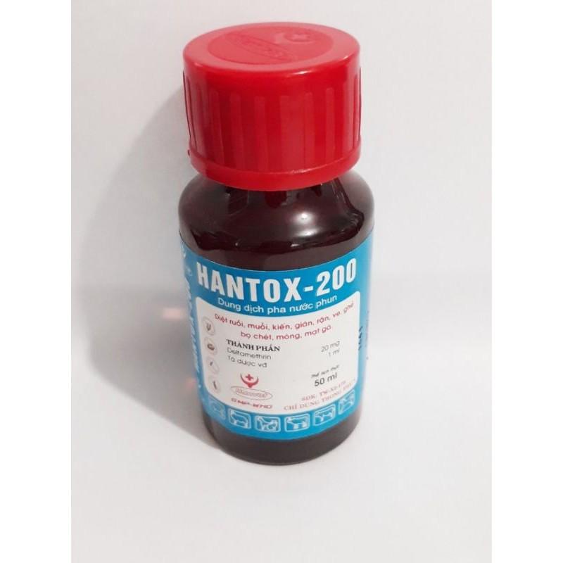 HANVET HANTOX 200 50ml CHUYÊN GIA DIỆT TẬN GỐC RUỒI, MUỖI, VE CHÓ, BỌ CHÉT CHÓ MÈO, MẠT