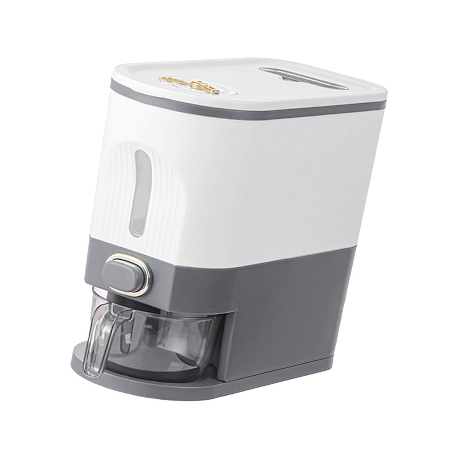 Rice Dispenser Container Sealed Moistureproof Rice Bucket for Grain Dry Food