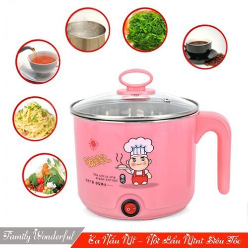 Ca Nấu Mì 1,8L Luộc Hấp Đồ Ăn Siêu Tốc Có Chế Độ Tự Ngắt
