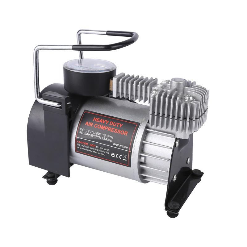 Đảm bảo chất lượng ô tô với máy bơm hơi lốp công suất cao gắn trên xe máy bơm hơi áp suất cao hoàn toàn bằng kim loại 30 xi lanh 12V