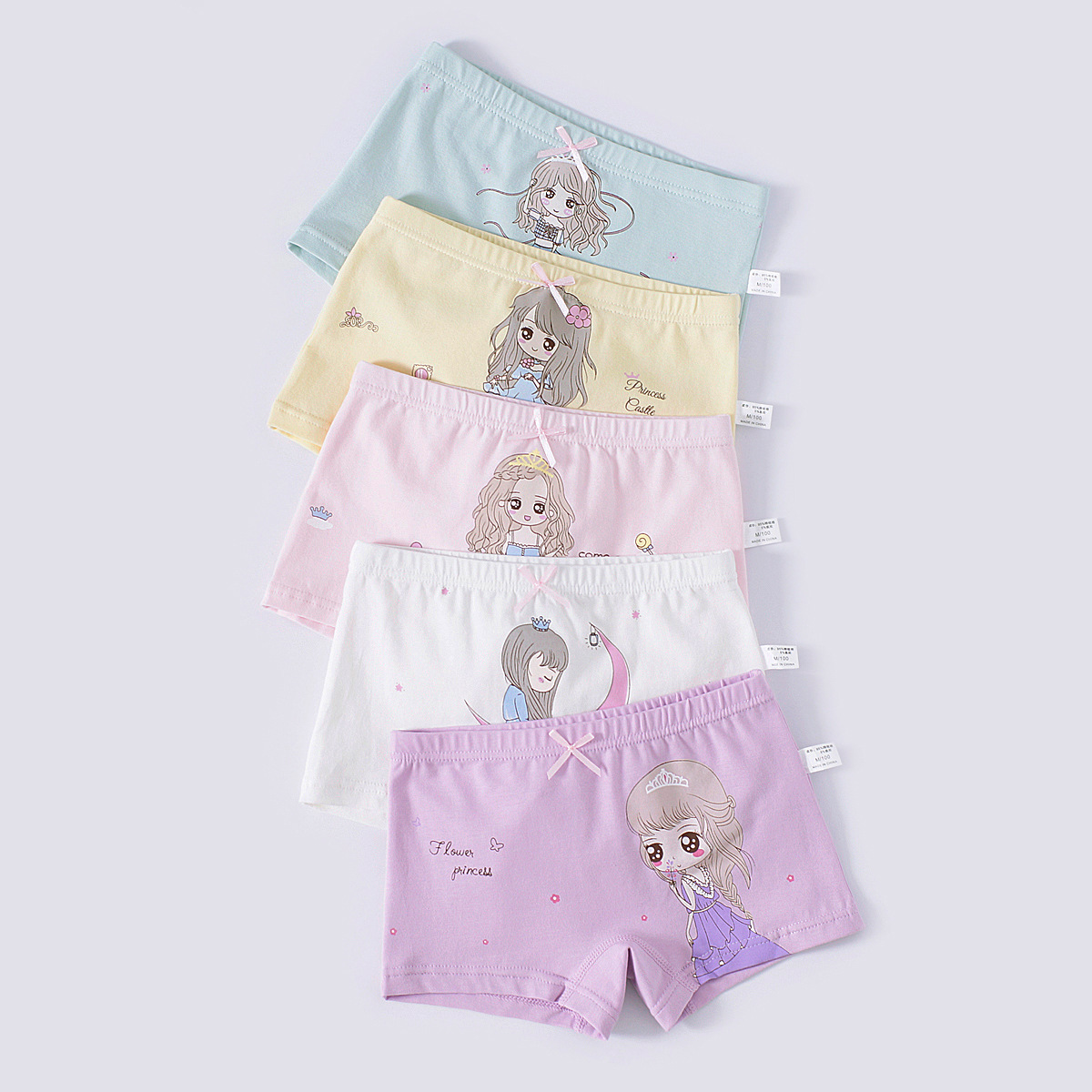 Quần chip bé gái xuất dư Quần lót đùi trẻ em cotton cao cấp mềm mại thoáng mát