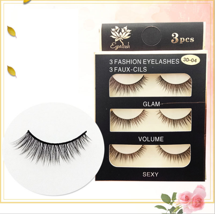 Lông Mi Chồn Mi Giả 3D siêu tự nhiên (Hộp 3 cặp) 4