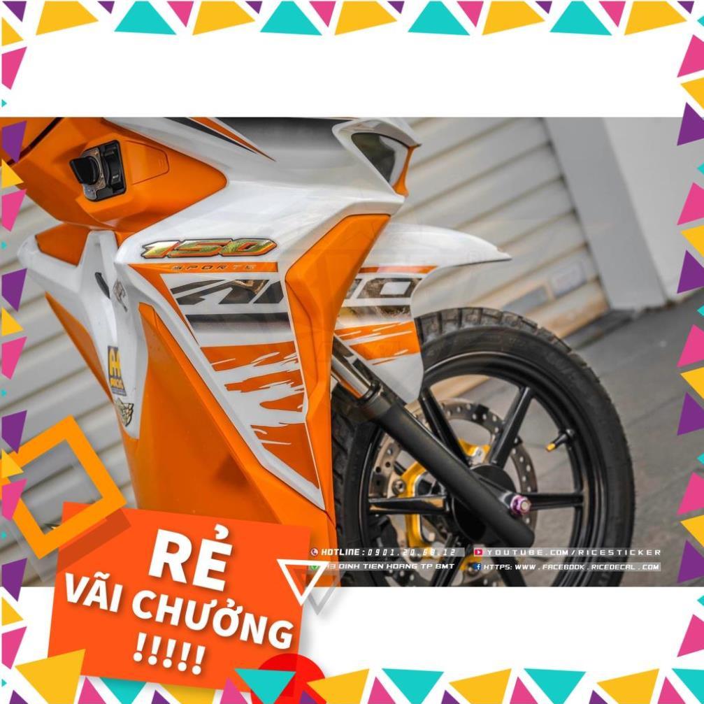 Tem Rời Vario 150 Mẫu Chỉ Cam Trắng Đen
