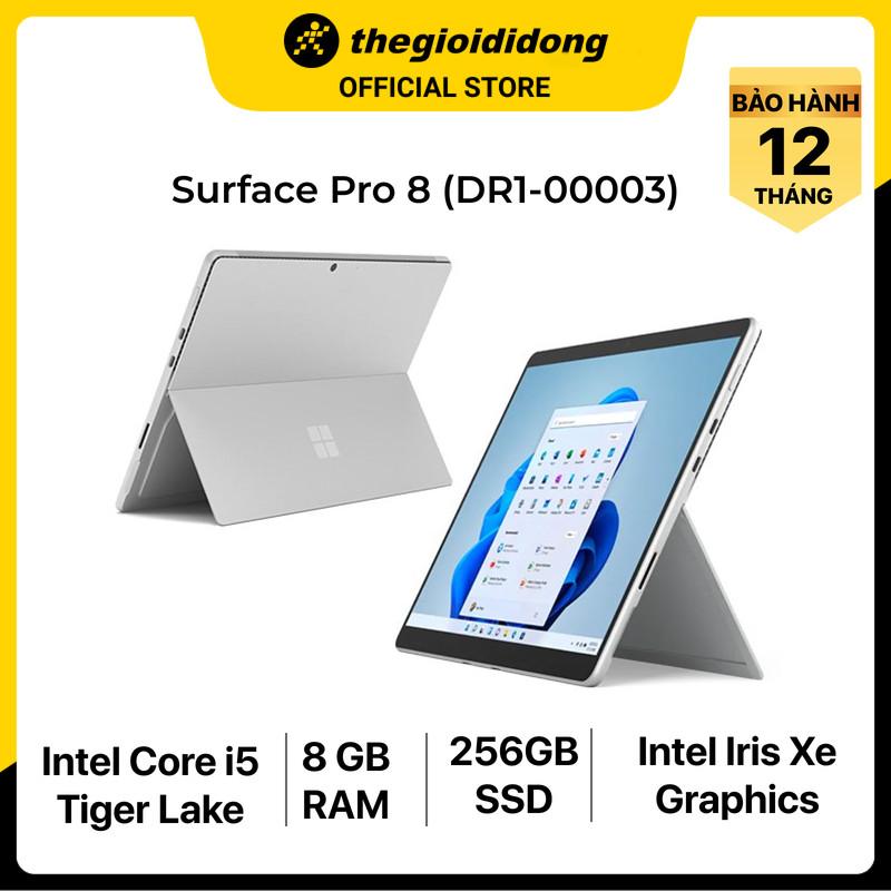 Laptop Surface Pro 8 i5 1135G7/8GB/256GB/13"/Touch/120Hz/Win11//Xám - Hàng chính hãng