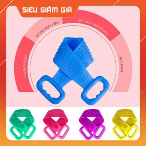 Đai Tắm Cọ Lưng 2 mặt Silicon siêu tiện lợi