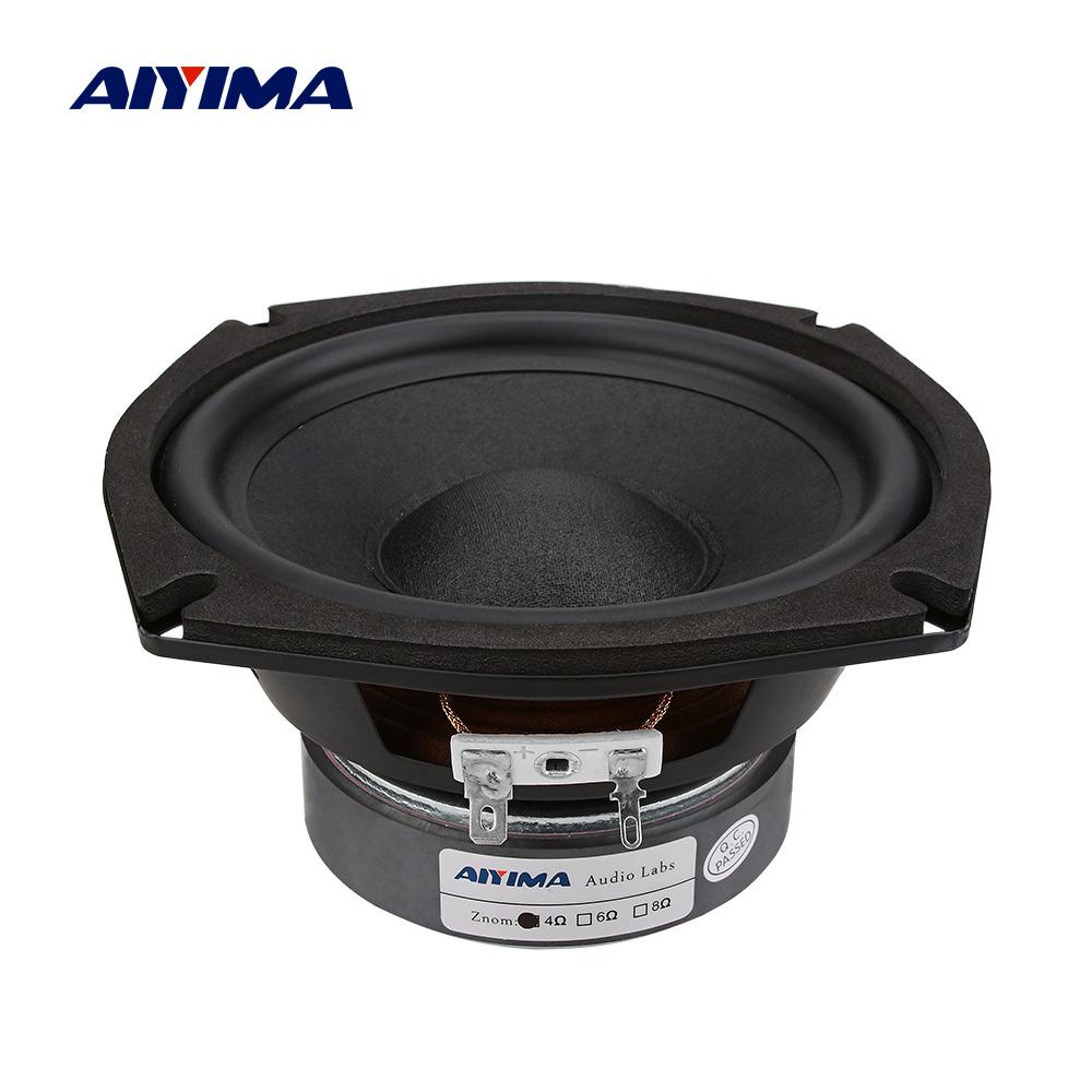 AIYIMA 5,25 inch Loa loa loa Trình điều khiển âm thanh 4 8 OHM 120W Loa Cột nhà Nhà hát Hifi Power Wooder LOUDSPEAKER 1PC Color: 8 Ohm Speaker