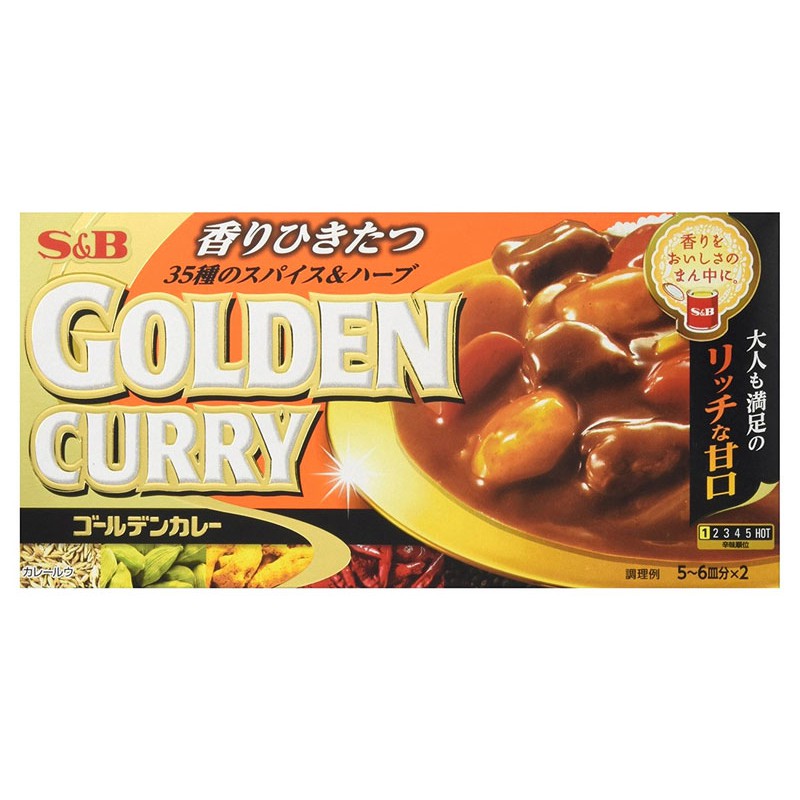 Viên nấu cà ri S&amp;B Foods Golden Curry 198g Nhật Bản