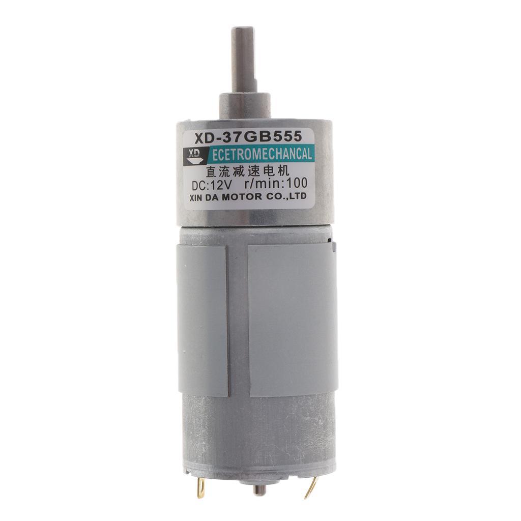 XD-37GB555 100RPM 12V 15W Adjustable Speed Gear Motor Micro Gear Motor