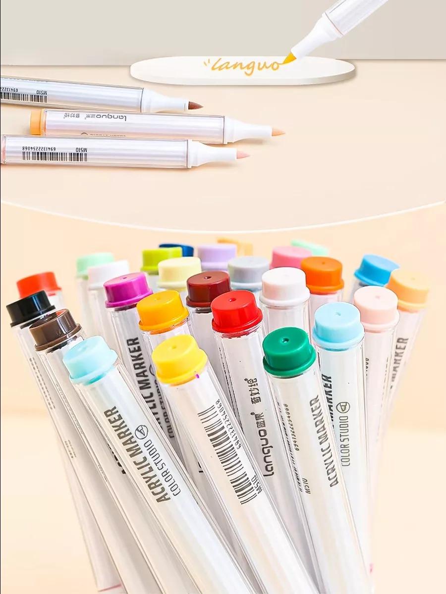 Hộp 9 Bút Màu Xanh Biển Acrylic Marker Blue Series - Languo M510-1