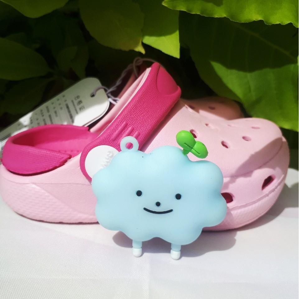 STICKER JIBBITZ gắn dép crocs, dép trẻ em 4D mẫu M.ây kute loại TO/ BIG/ LỚN