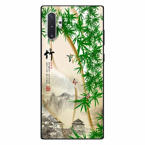 Ốp lưng in cho Samsung Note 10 Plus Tranh Làng Tre