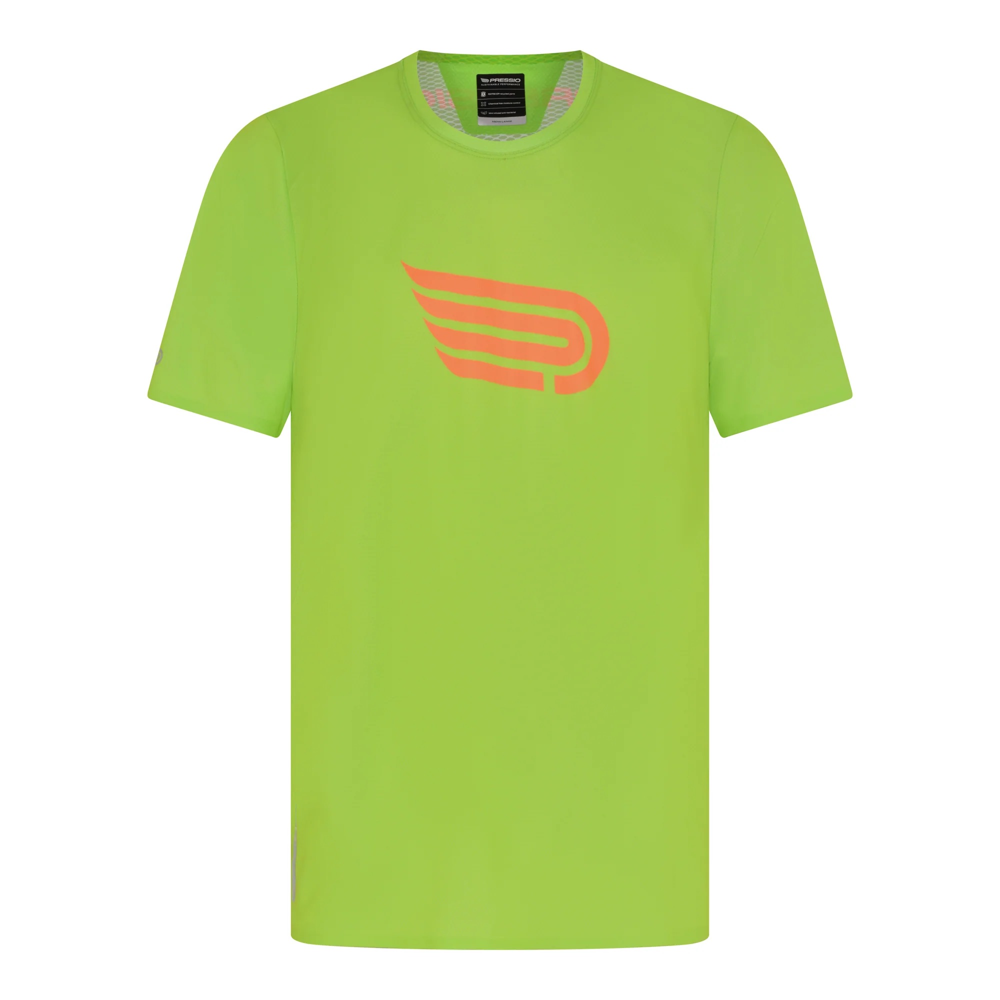 Áo Thun Chạy Bộ Nam Ngắn Tay Pressio - Men’s Run Elite Short Sleeve Top - Lime/Orange