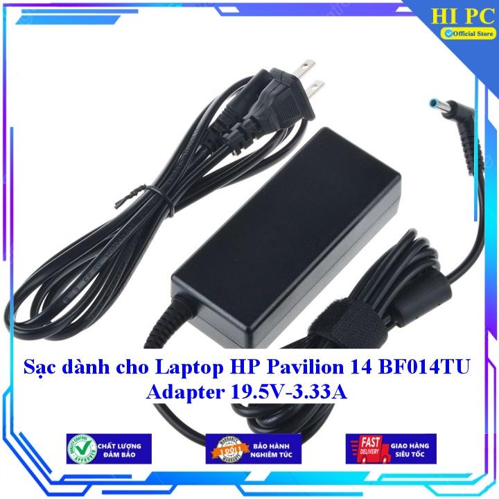 Sạc dành cho Laptop HP Pavilion 14 BF014TU Adapter 19.5V-3.33A - Kèm Dây nguồn - Hàng Nhập Khẩu