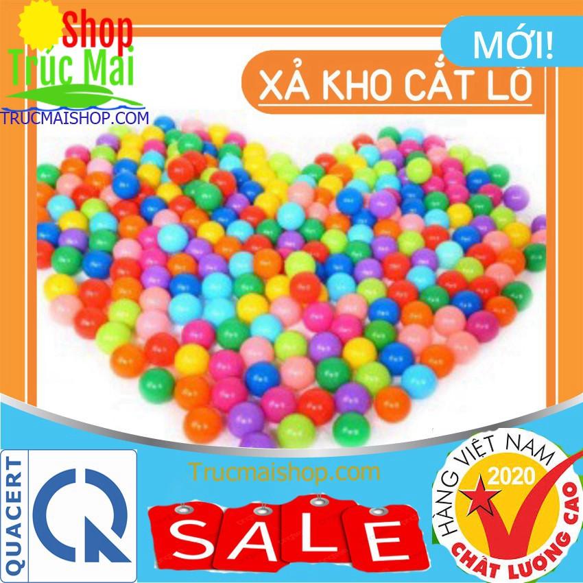 Túi 100 quả bóng nhựa cho bé vui chơi  Hàng Việt Nam Chất Lượng Cao