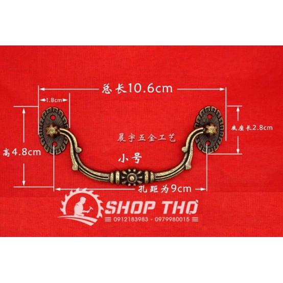 Tay kéo giả cổ B053 (set 3c) màu đồng