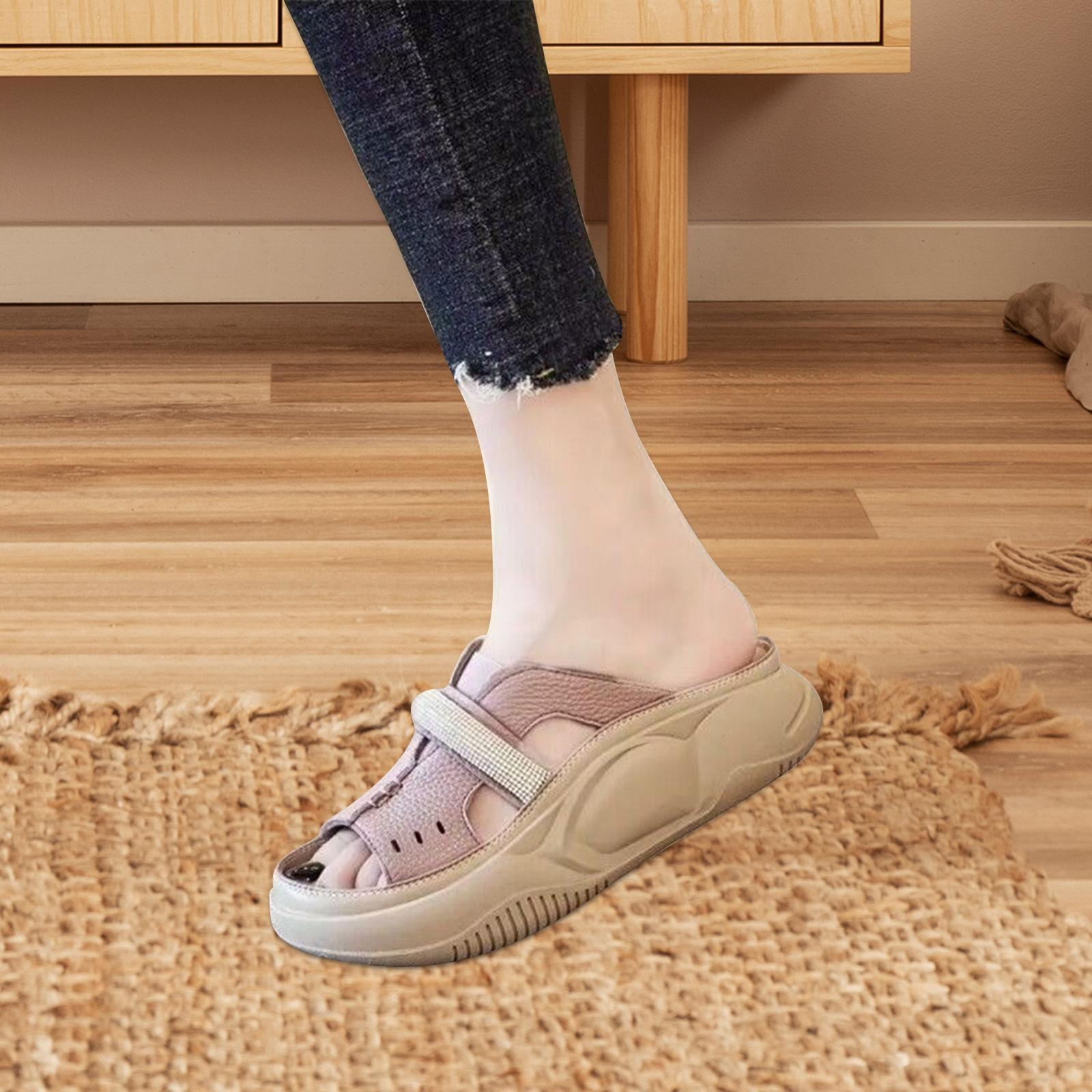 Women Platform Slide Sandals House Slippers Pool Thick Sole Open Toe Sandals