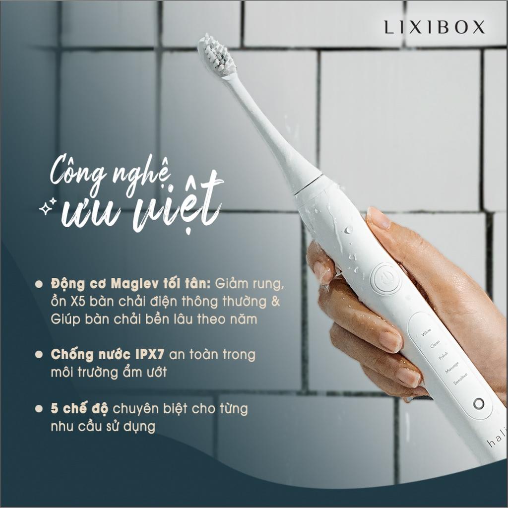 Combo 2 Bàn Chải Điện Halio Sonic Whitening Electric Toothbrush PRO - White &amp; Periwinkle