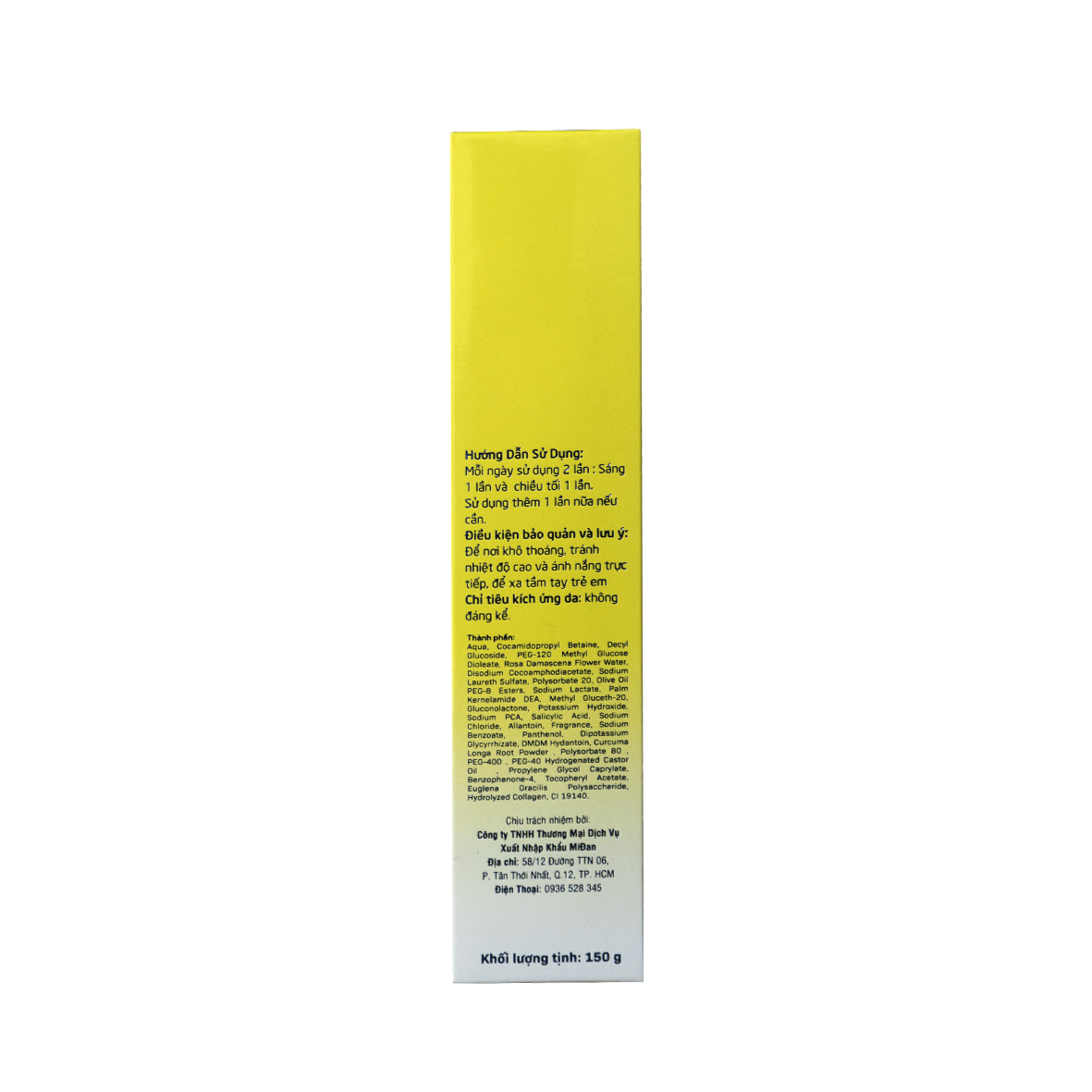 Sữa rửa mặt MDerma Nano Curma & VitaminE màng Collagen - 150gr - Sạch sâu, ngừa mụn, sáng mịn da