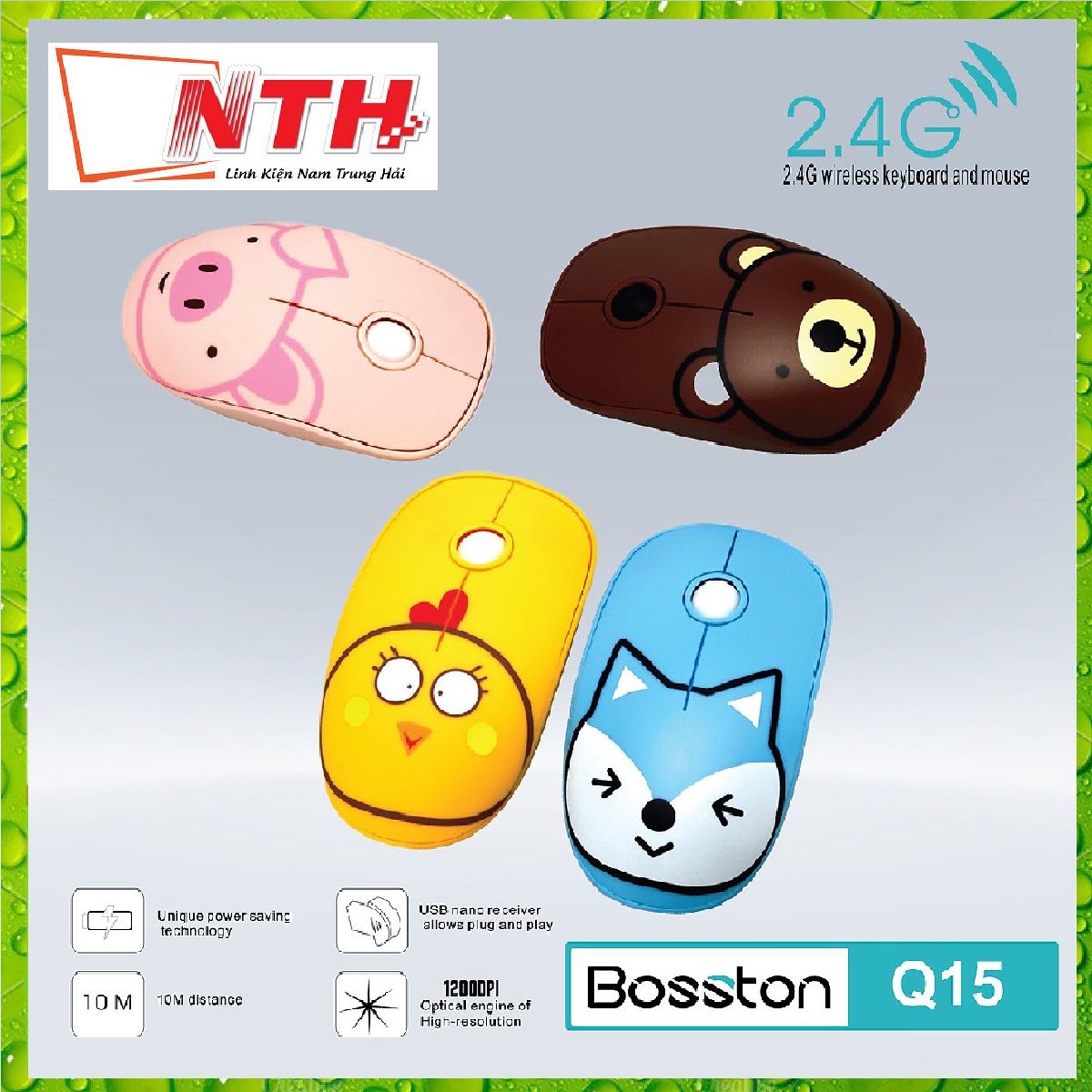 Chuột Ko Dây Bosston Q15 - hàng chính hãng