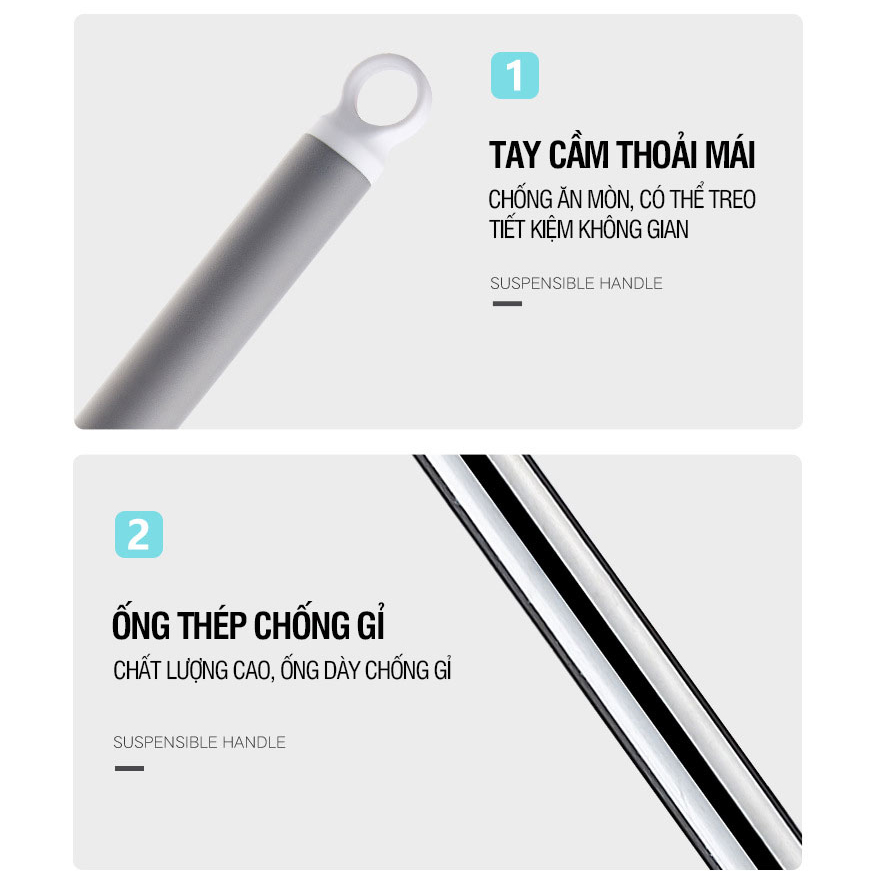 Cây lau nhà tự vắt thông minh,bông lau to, dày mềm mại- K1400