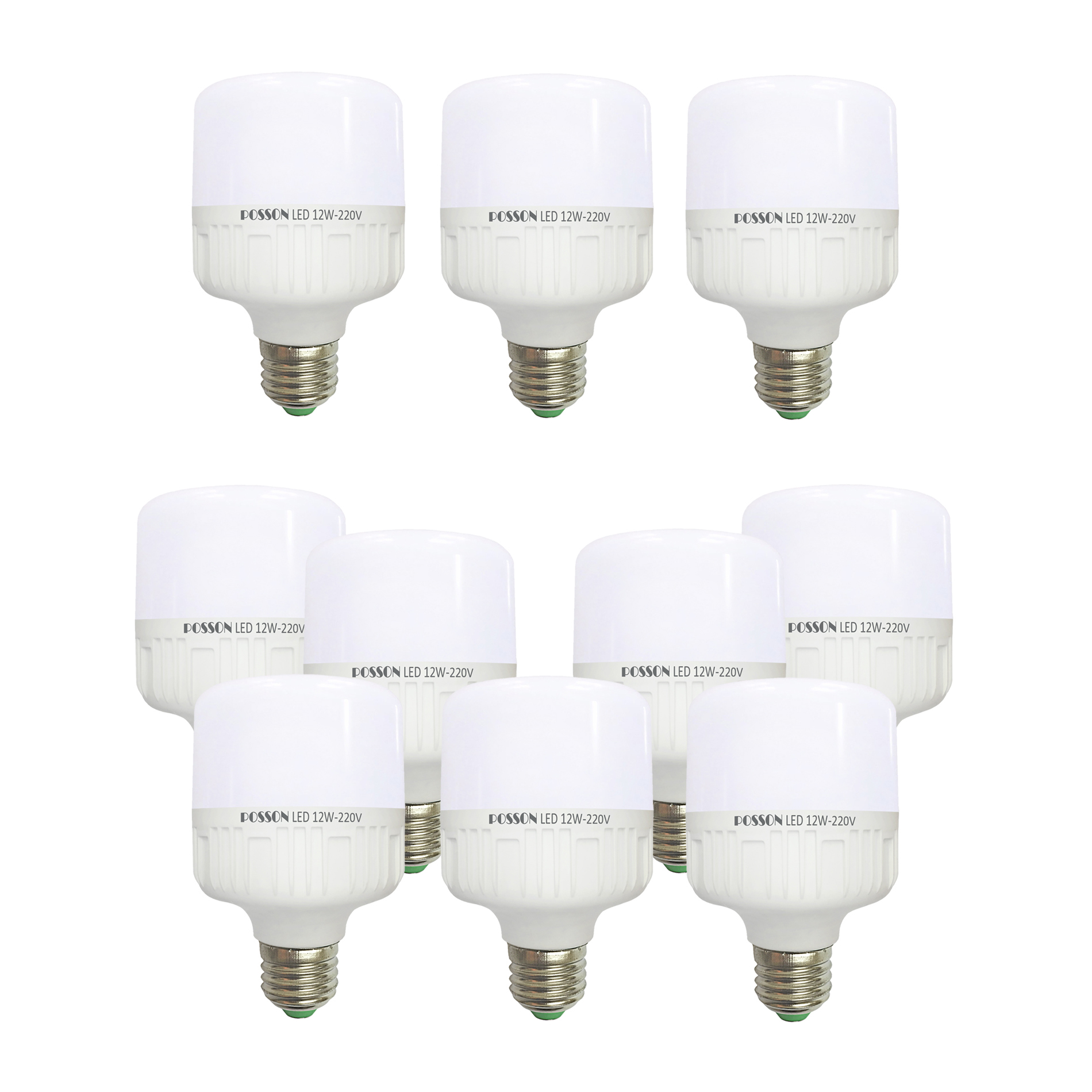 10 Bóng đèn Led trụ 12w tiết kiệm điện sáng trắng-vàng nắng Posson LC-N12-12G