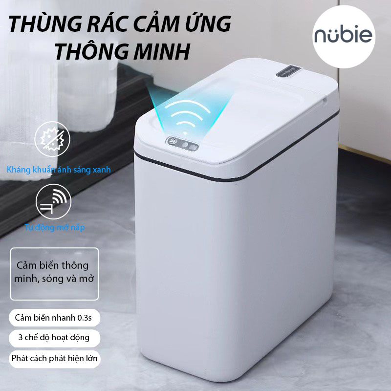 Thùng Rác Thông Minh Cảm Ứng Tự Động Đóng Mở Tiện Lợi Tránh Nhiễu Mùi Vệ Sinh An Toàn