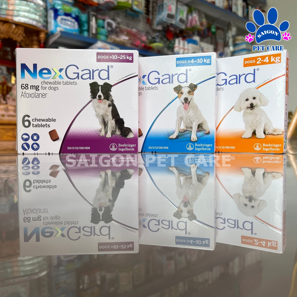 Viên nhai Nexgard trị ve rận, bọ chét cho chó (1 viên) - 4-10kg